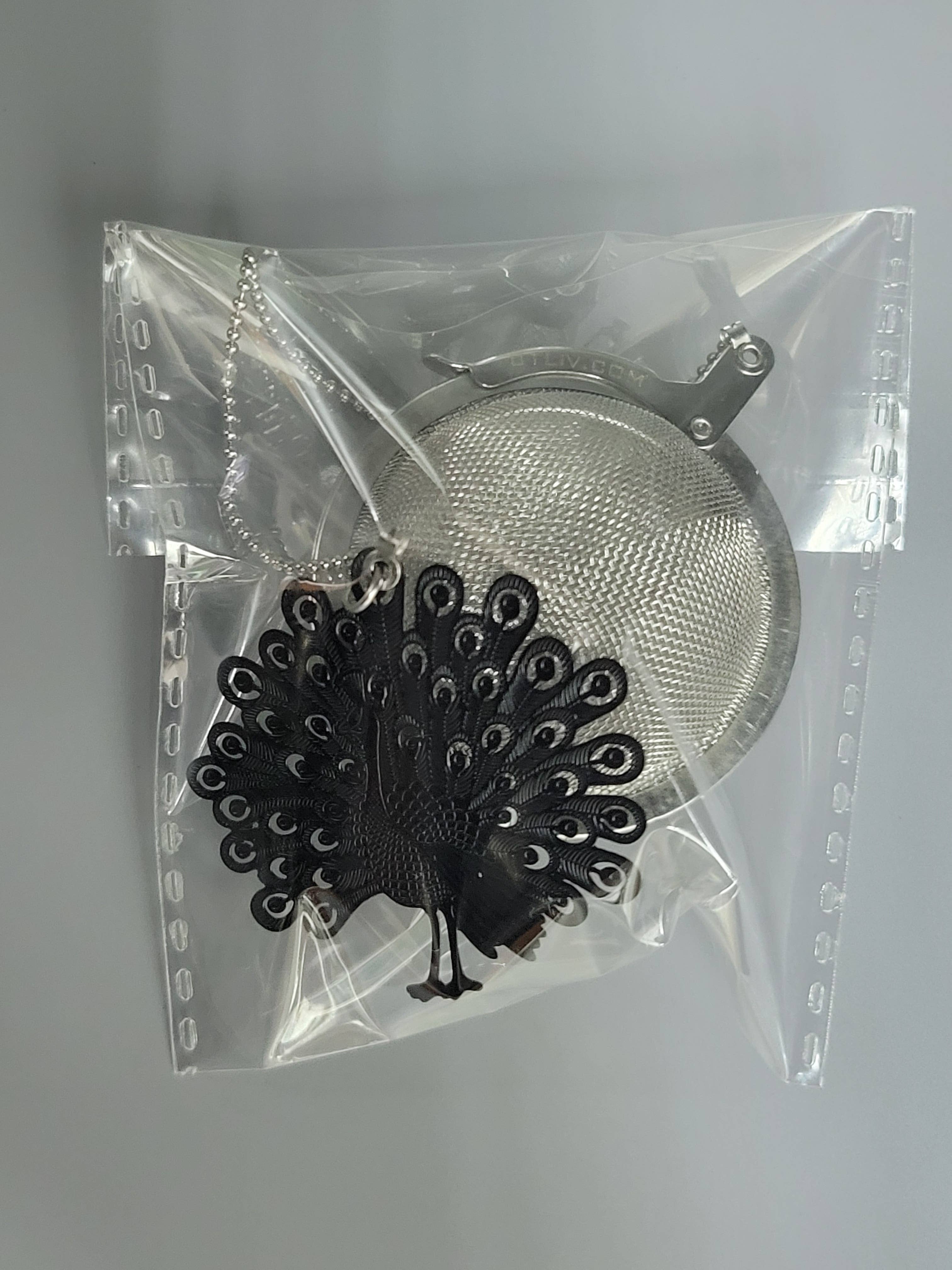 01living Ltd - Wholesale Tea Strainer/Infuser - Tea Infuser Loose Leaf Tea Ball Animal Peacock Black2