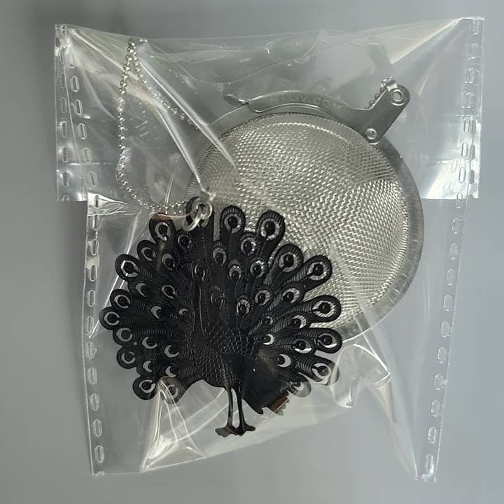 01living Ltd - Wholesale Tea Strainer/Infuser - Tea Infuser Loose Leaf Tea Ball Animal Peacock Black2