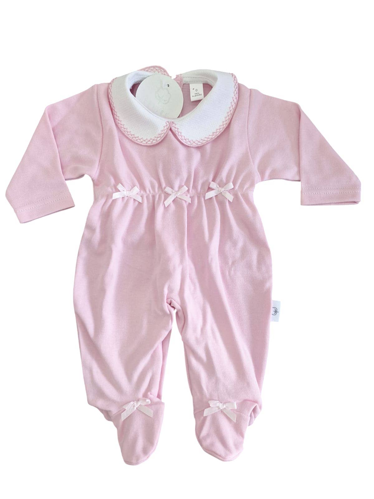 Cotton Socks - Wholesale Jumpsuit - Baby - Ref:605 Babygrow 3 bows 100% cotton3