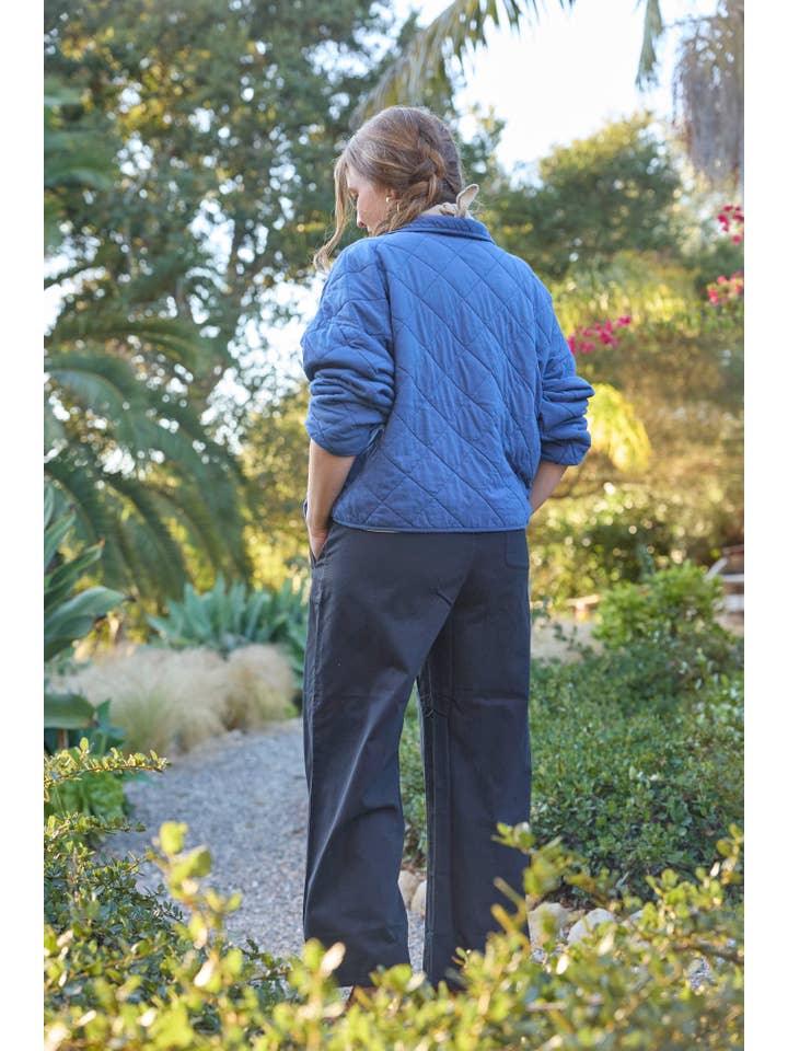 and for Good - Wholesale Jacket - Women's - Countryside Quilted Jacket - Inky Blue17