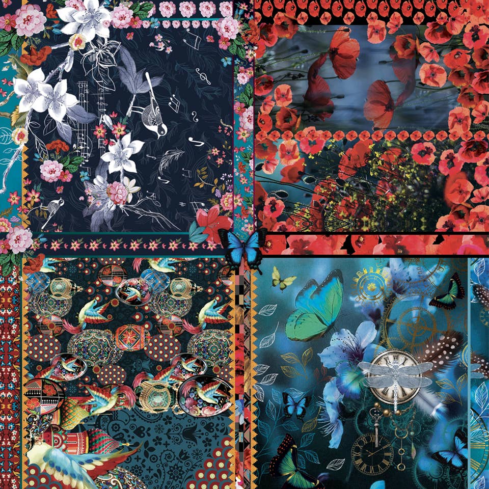 FST le french studio - Wholesale Scarf - Women's - Large cashmere square 130x130cm COLLECTION1