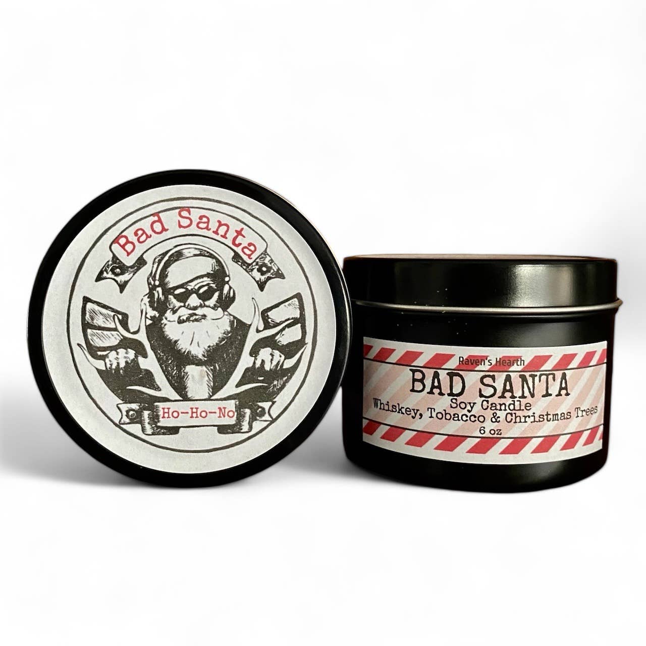 Raven’s Hearth – Großhandel Kerze im Glas / gefüllte Kerze – Bad Santa Candle | Frecher Weihnachtsduft | Vegan 3