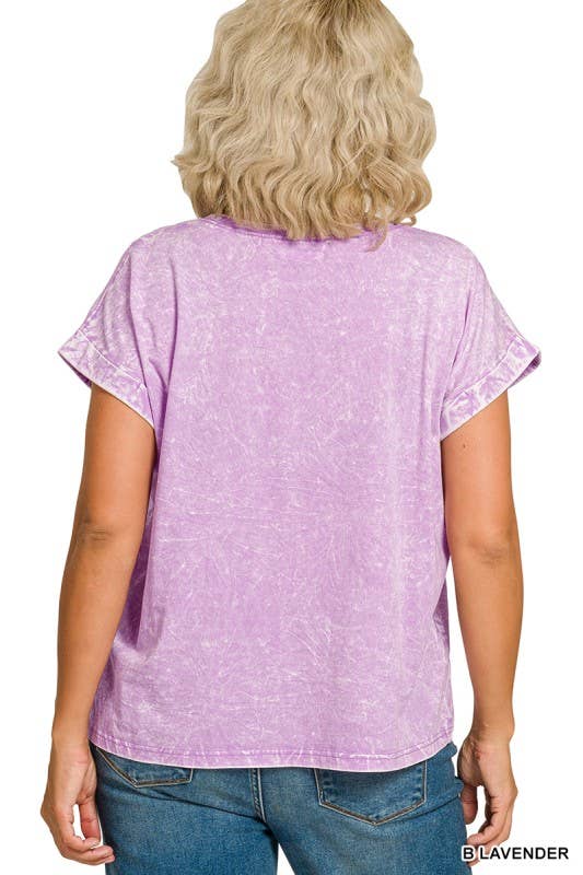 Vanilla Monkey - Vente Haut en maille – femme - T-shirt à manches courtes pliées, col rond, effet froissé Plus12