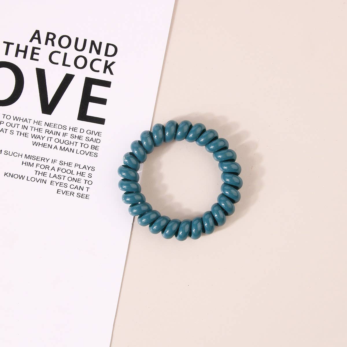 NINEXIS - Wholesale Hair Tie - CWAHA1108_Simple Phone Line Hair Tie  6