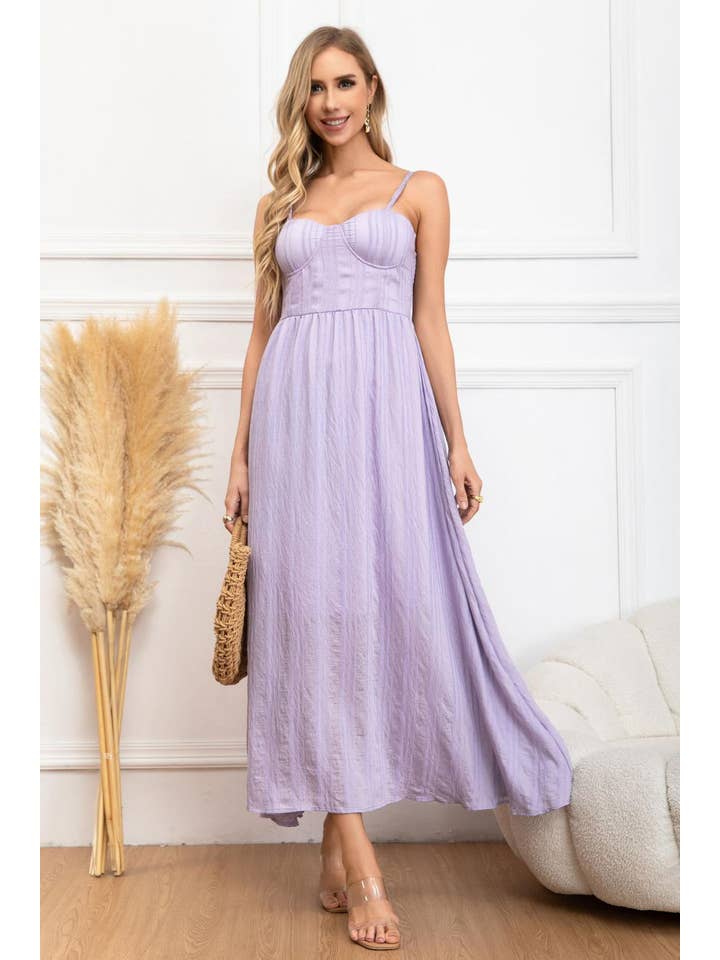 LORIANE - Vente Robe – femme - 6511 Robe longue à bretelle taille unique 4