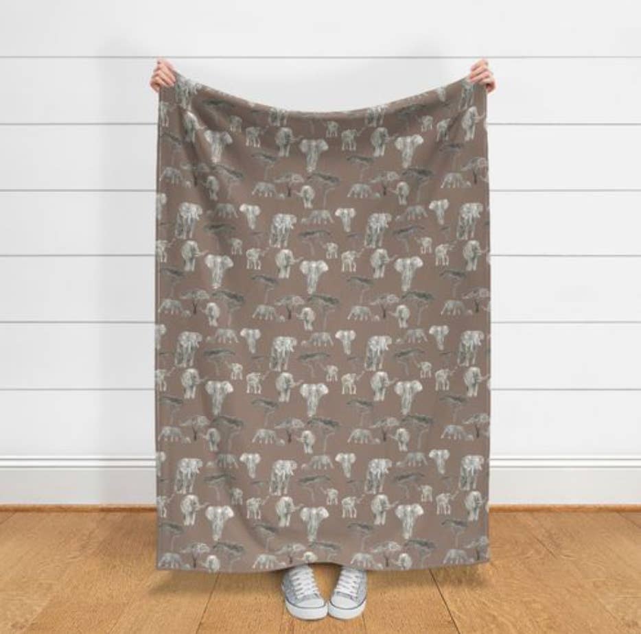Fox & Willow Design Studio - Wholesale Throw Blanket - Tanzanian Elephant Throw