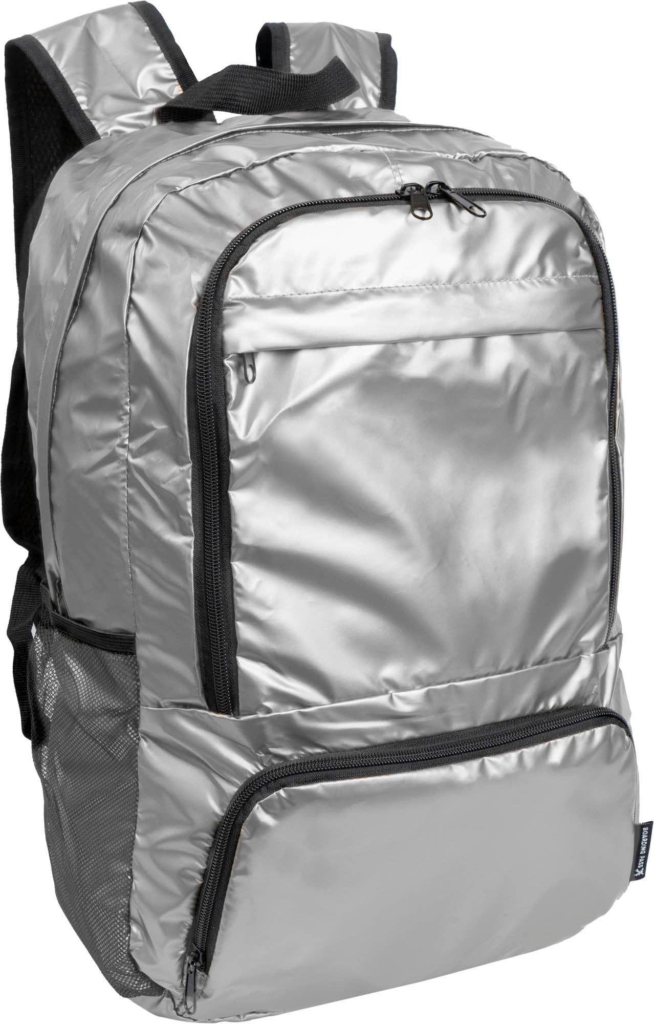 Magid - Wholesale Backpack - Unisex - Boarding Pass Recycled Metallic Foldable & Packable Pouch Multi Compartment Backpack10