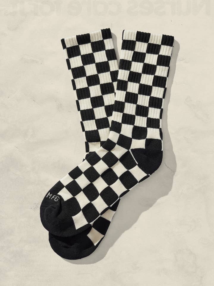 Weld Mfg. - Wholesale Socks - Women's - Checkerboard Socks (+6 Colors)