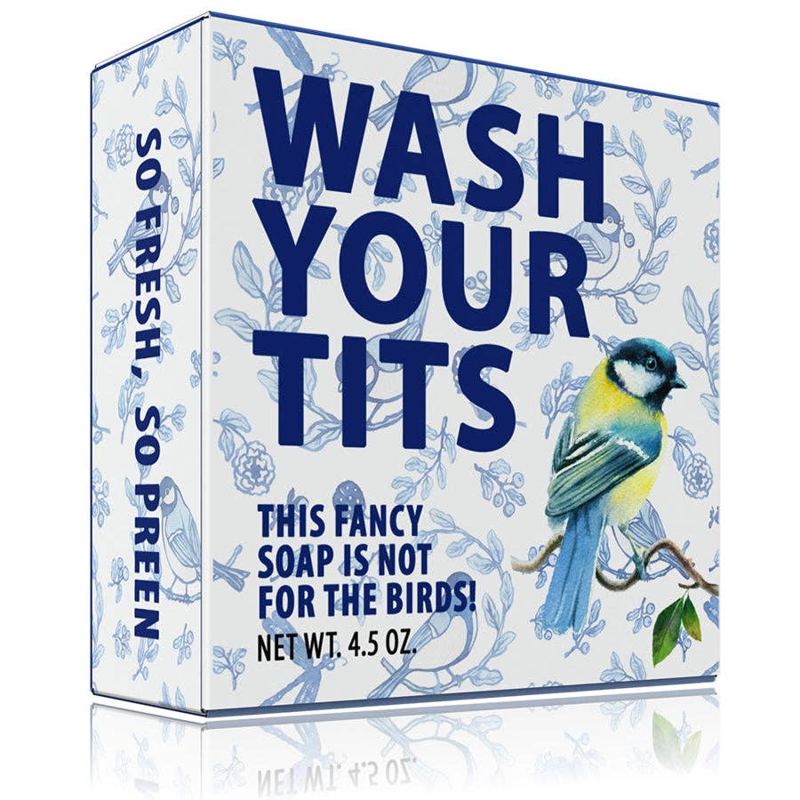 Totally Cheesy - Wholesale Bar Soap - Wash Your Tits Bird Pun Soap  |  Bird Lover Stocking Stuffer9