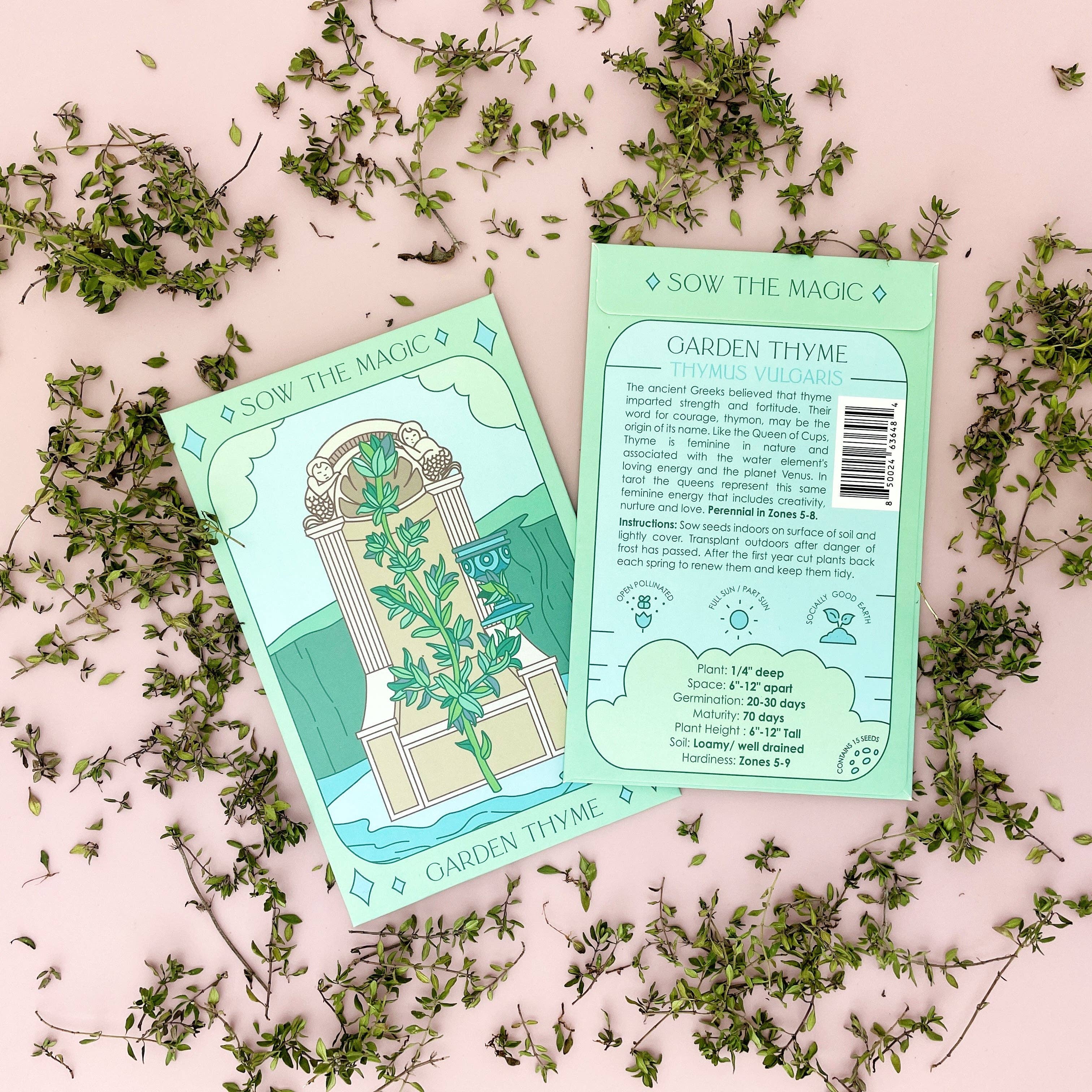 Sow the Magic - Wholesale Tarot Cards - Garden Thyme Tarot Seed Packet3