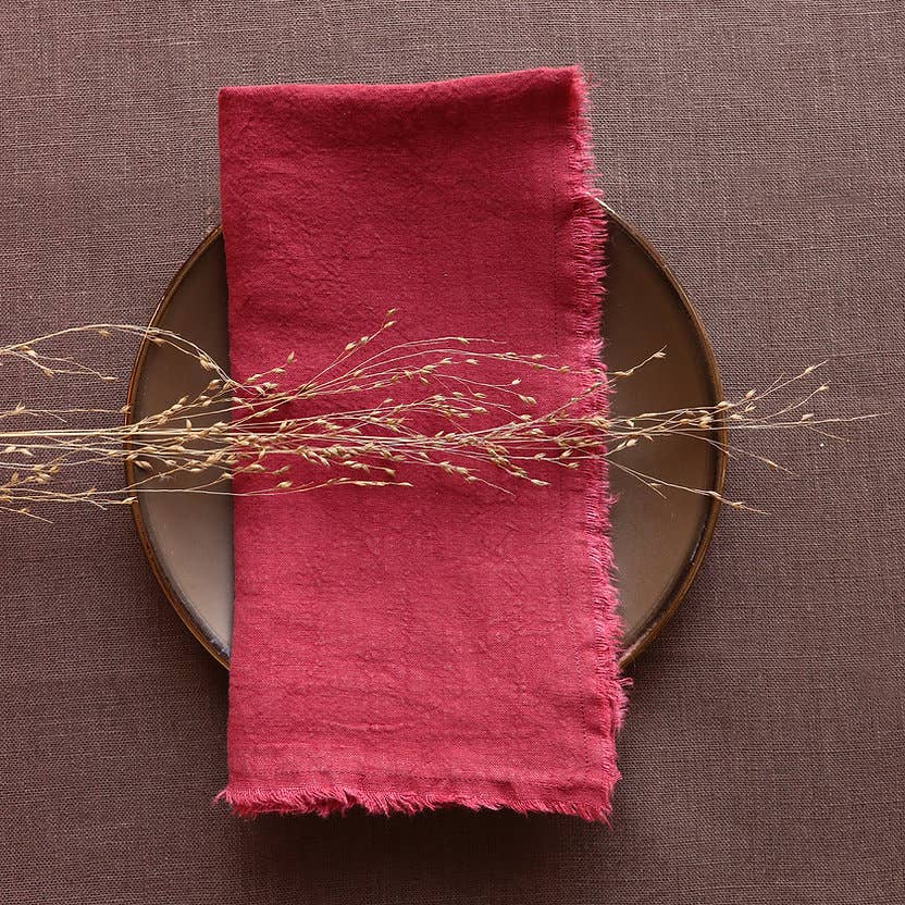 Giardino Segreto - Wholesale Dinner & Cloth Napkin - TORN Pure Linen Napkin7
