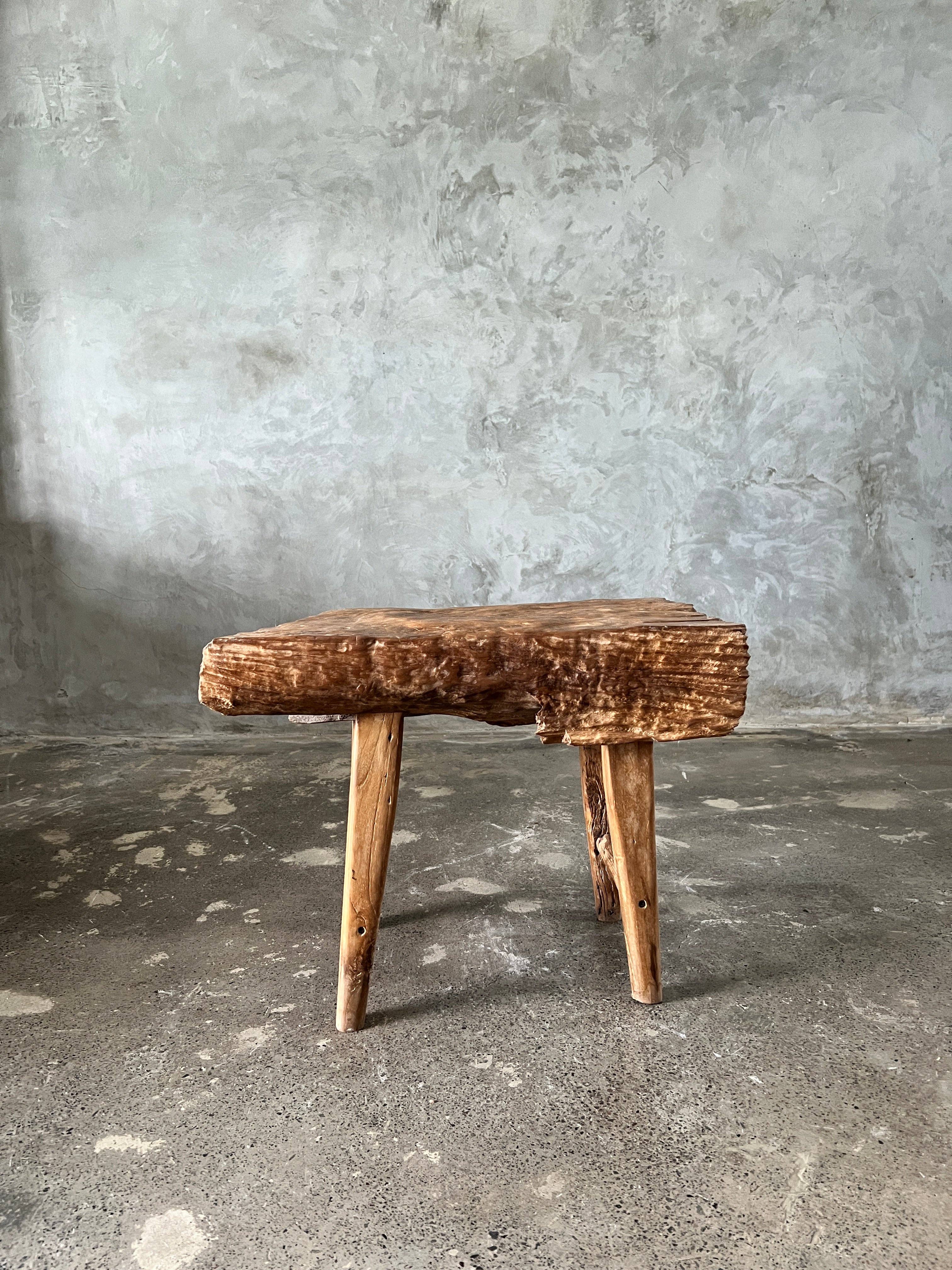 Office Objets - Wholesale Bench - Small organic bench in blonde Asian teak with four legs - Sepuluh36