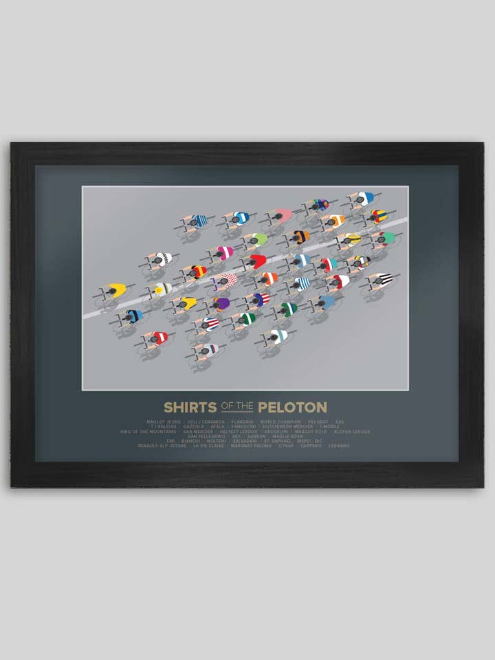 Shirts van het Peloton 2 - Fietsposter Print voor wholesale door The Northern Line