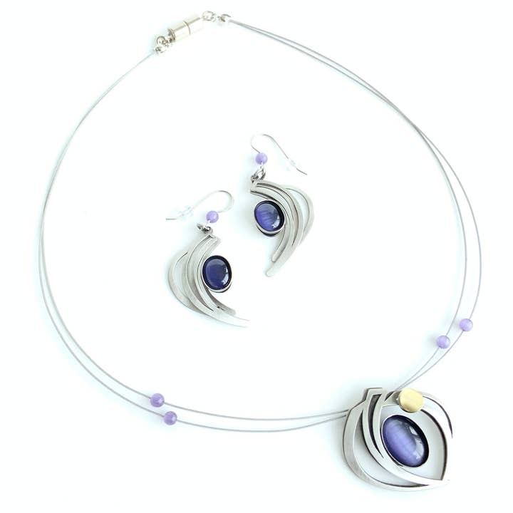 Christophe Poly / Crono Design - Vente Parures de bijoux - ENSEMBLES Préemballés (DFY1) - 6xColliers17'' & Ensembles d'Oreilles & Présentoirs Gratuits5