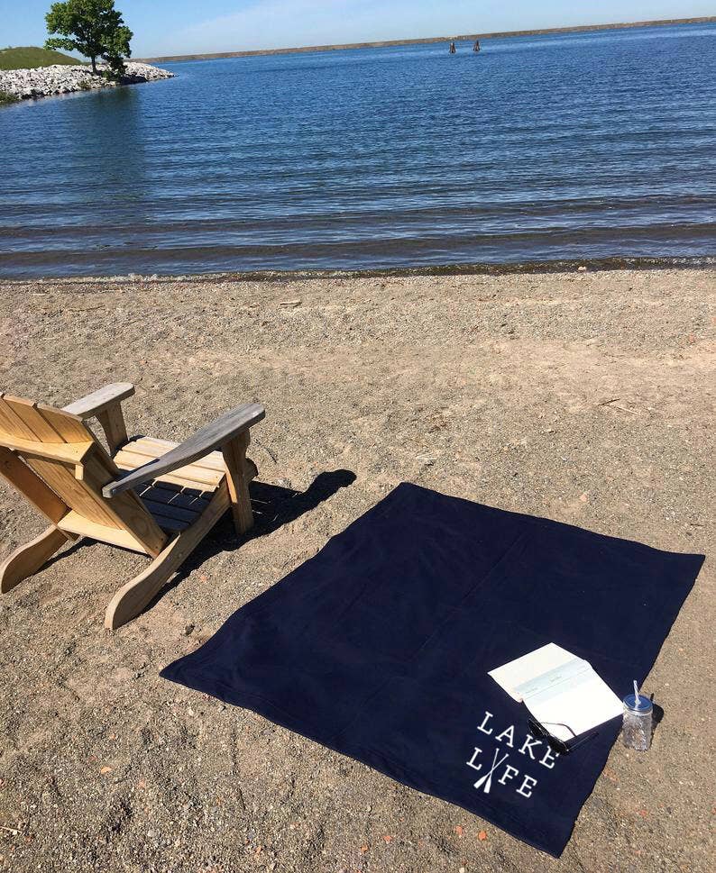 Perfect Day Print Co - Wholesale Picnic Blanket - Lake Life Beach Blanket - Camping Sweatshirt Blanket5