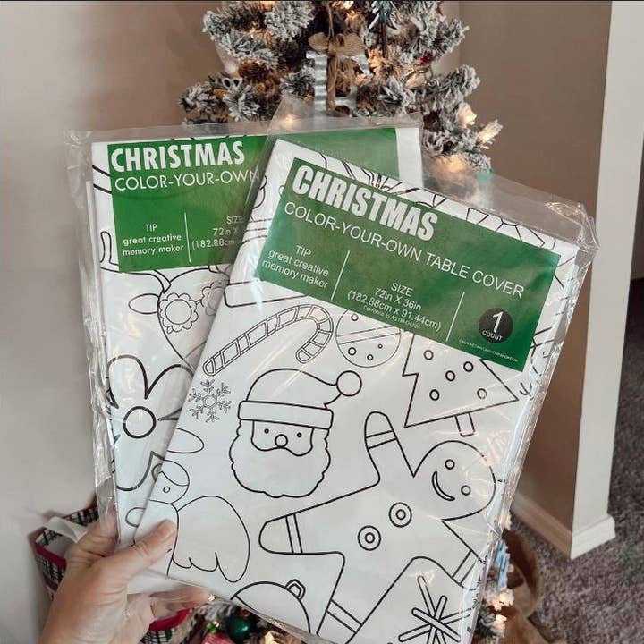 Creative Crayons Workshop – Großhandel Tischdecke zum Ausmalen – Kind & Baby – Tischdecke zum Ausmalen von Weihnachten | Familienaktivität zu Weihnachten