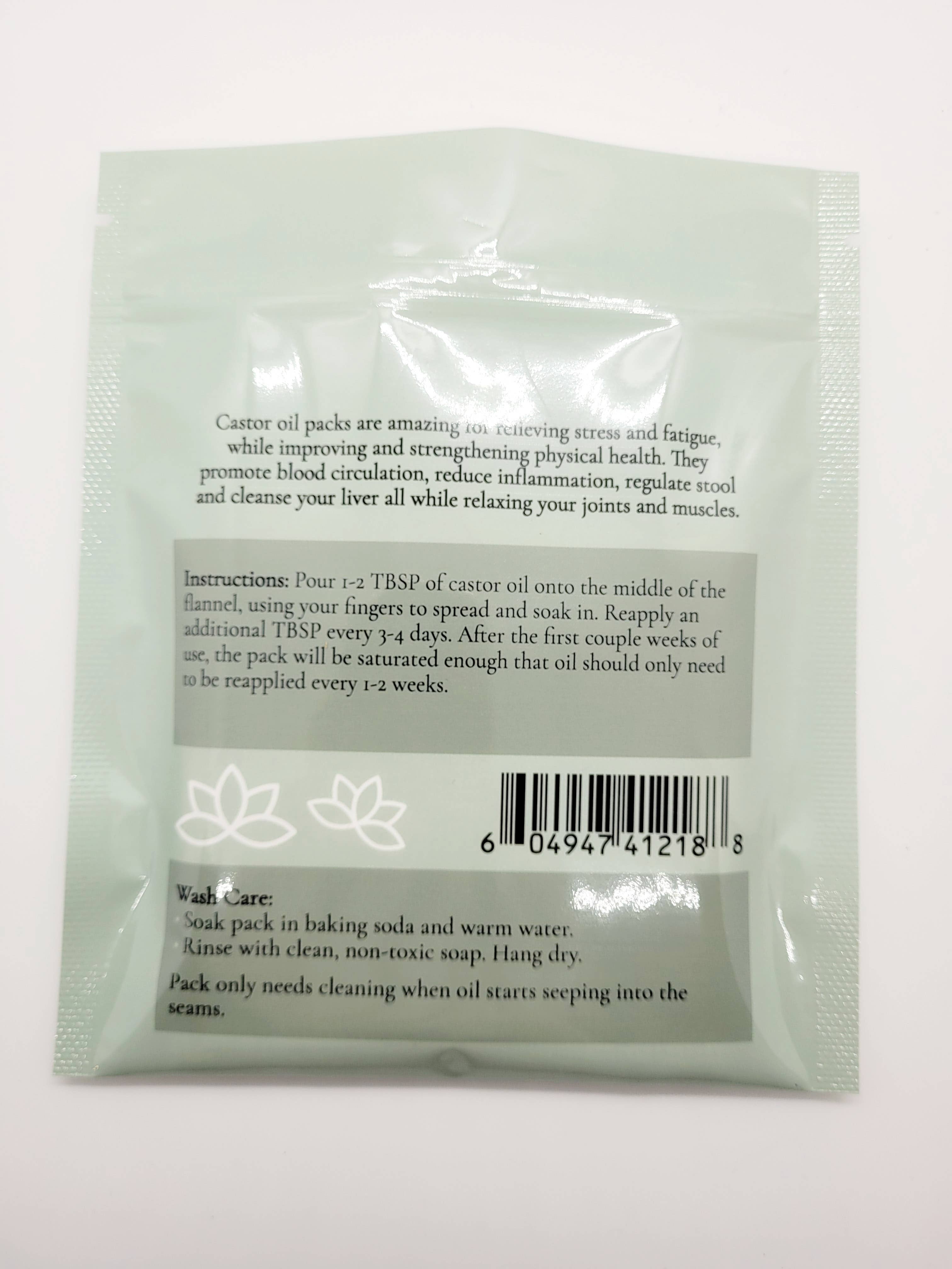 LISS & LANDI - Wholesale Cotton Pad - Cloth for Organic Castor Oil - Single Ply PUL Pack4