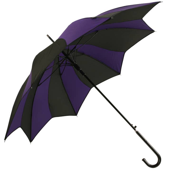 Beige Purple and Black Swirl Umbrella - EDSSWPUB for wholesale on Faire2