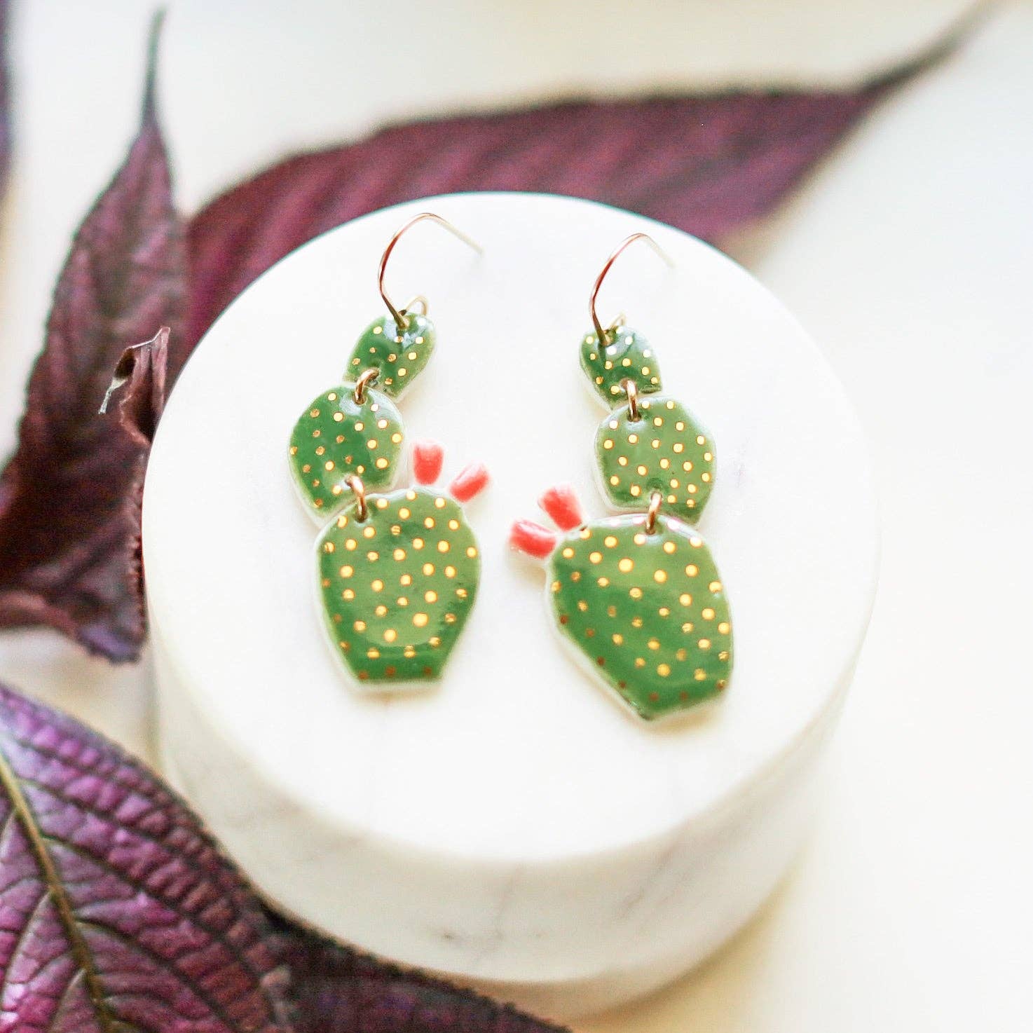 Remnant Studios - Wholesale Dangle Earrings - cactus earrings