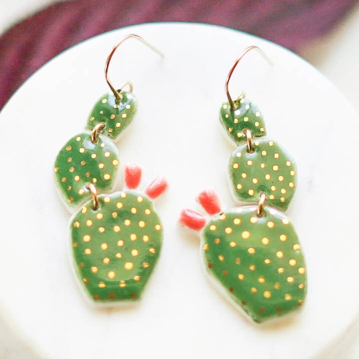 Remnant Studios - Wholesale Dangle Earrings - cactus earrings0