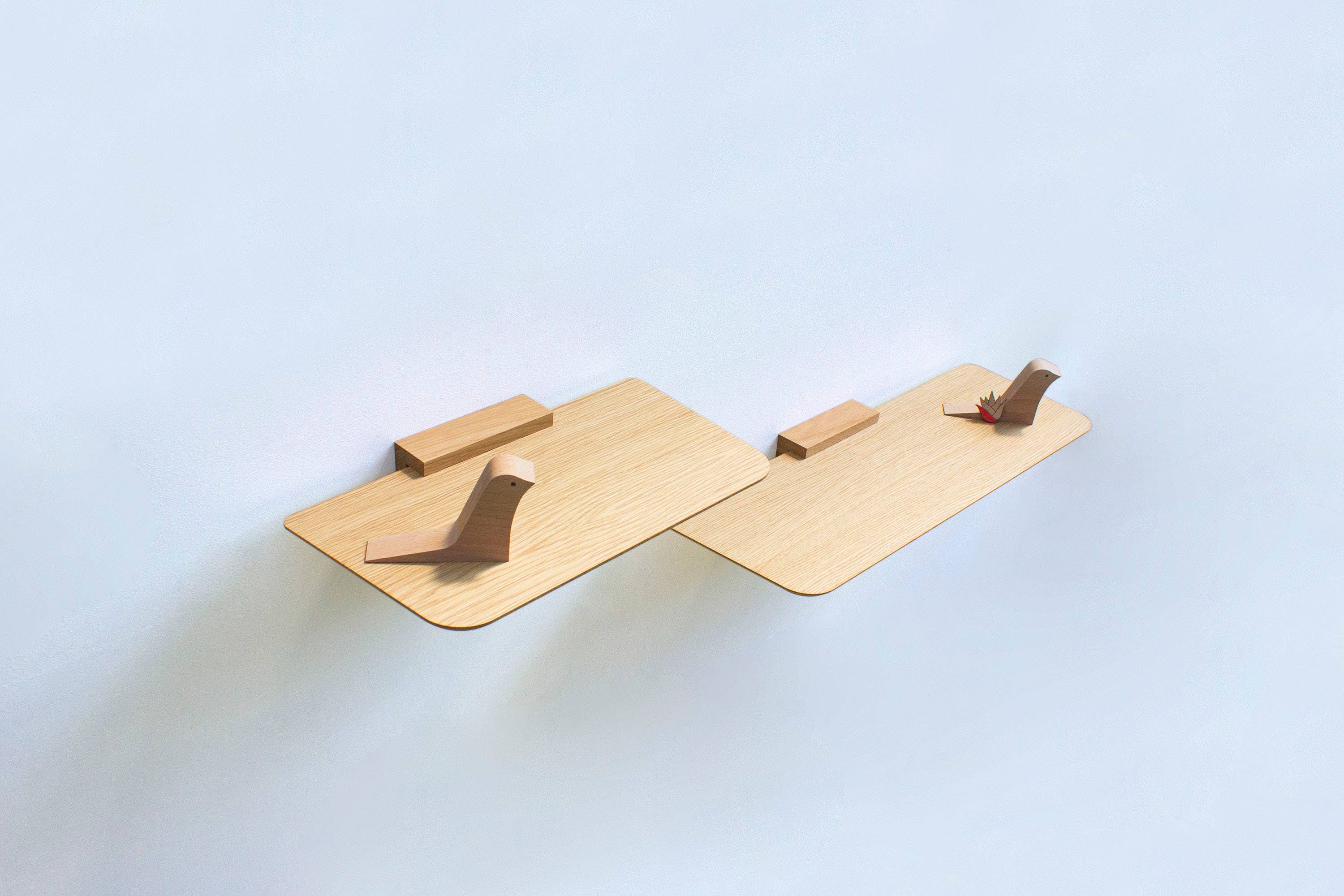 Reine Mère – wholesale Wall-mounted shelf – Oak wood shelf - Aileron L (made in France)8