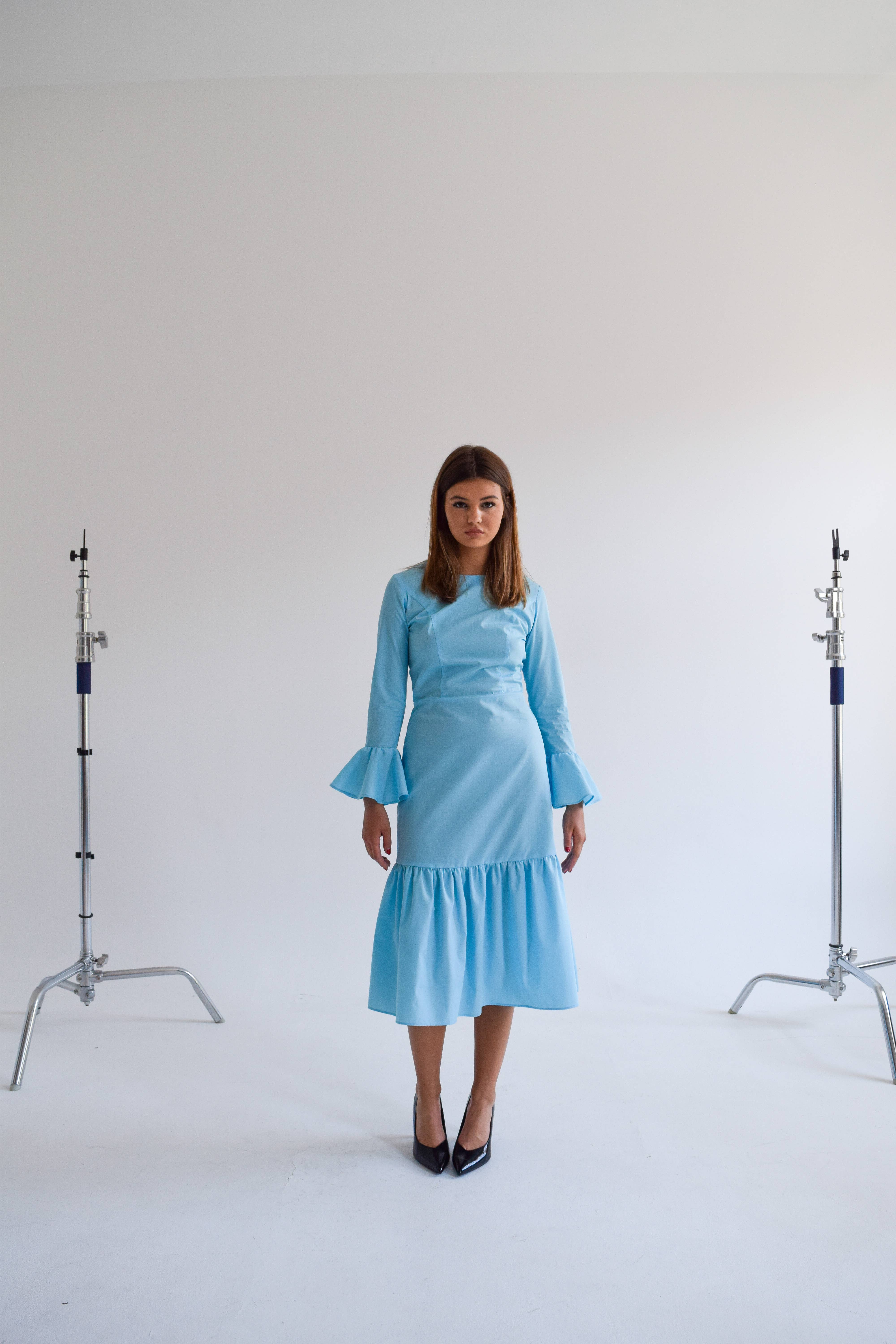 EHE Apparel - Wholesale Dress - Women's - Audrey cotton mix dress5