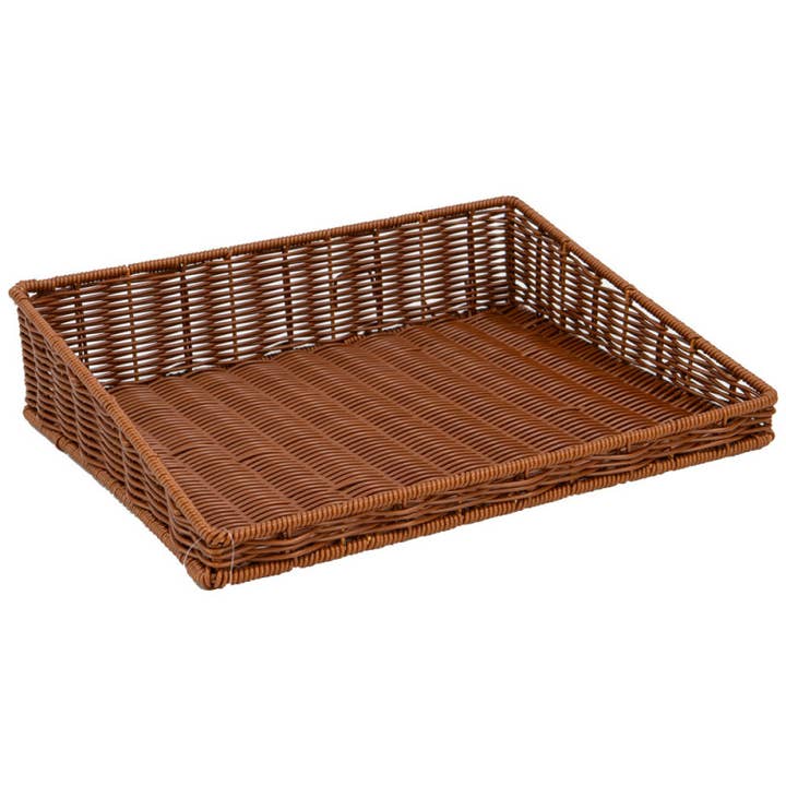 Expositor Asimétrico de Mimbre Sintético 40x30x9/3.cm para venta al por mayor de Deffrennes