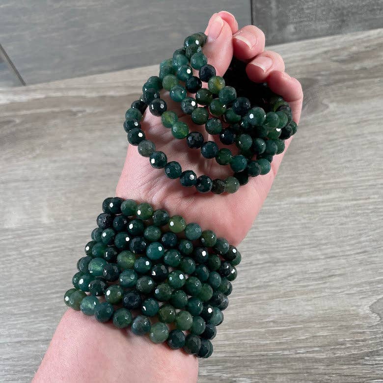 Keystone Crystals - Wholesale Beaded Bracelet - Polyhedral Gemstone Bracelet 8mm  – Assorted Crystals for Retail and Gift Shops6