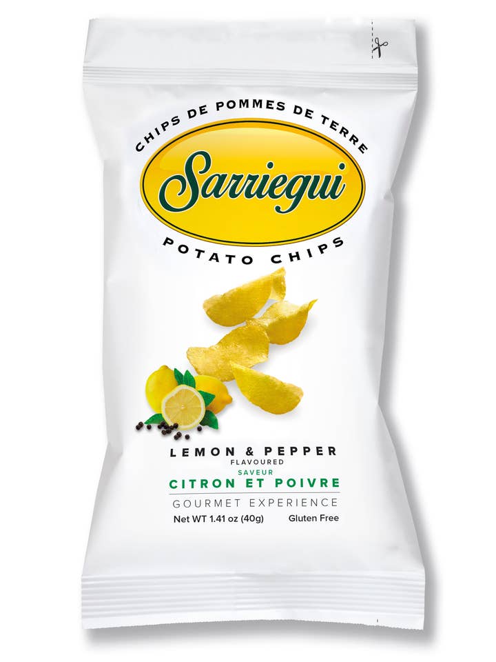 Premium Kartoffelchips Zitrone und Pfeffer - 40g für den Großhandel von WBM Shop