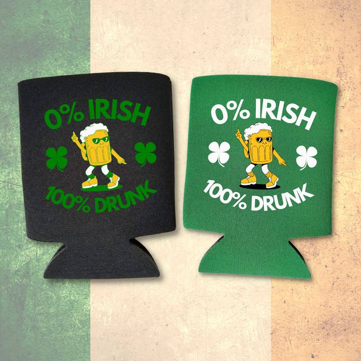 St. Patrick's Day Coolie, St. Paddy's Day Irish Beer Coolies for wholesale by Capital City Commerce