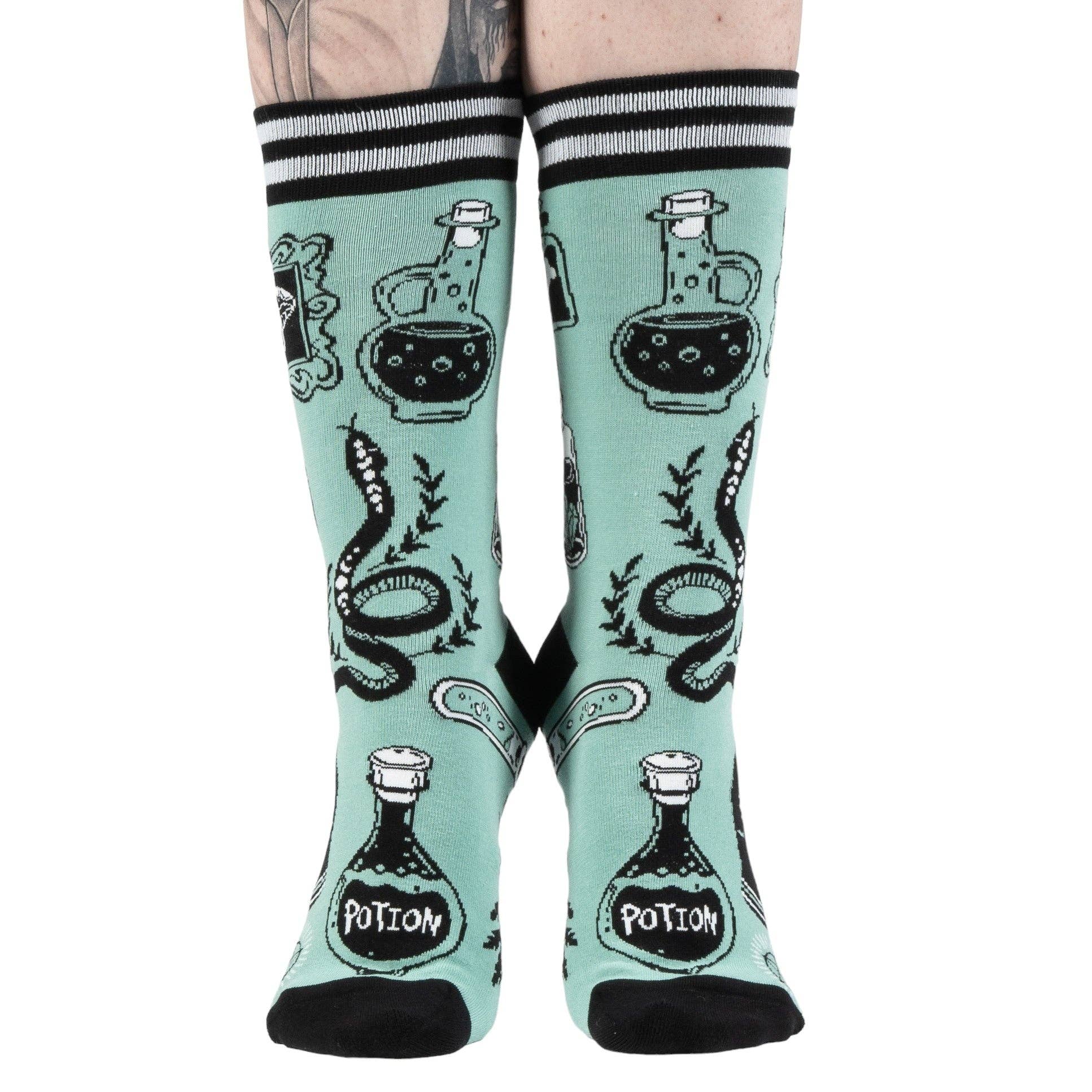 FootClothes LLC – Engroshandel Strømper - Unisex – Enchantmint crewstrømper3