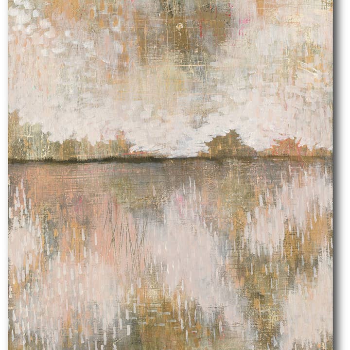 Curious Sky Neutral Gallery-Wrapped Canvas Wall Art for wholesale by Courtside Market