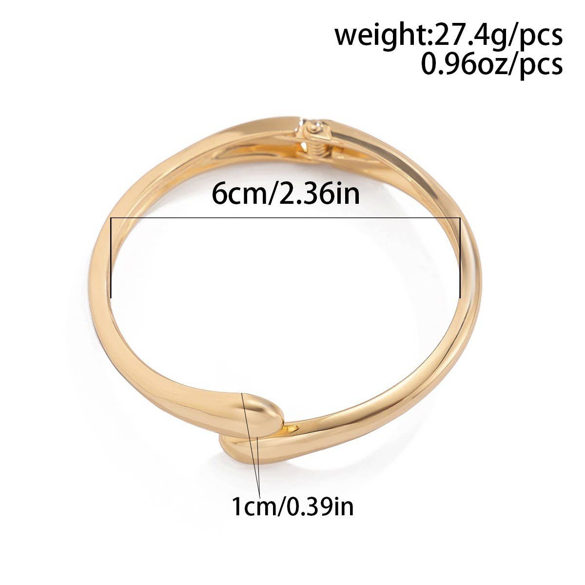 ACCITY - Wholesale Cuff Bracelet - NEW DESIGN FASHION TREND METAL SMOOTH BRACELET_CWMM30817