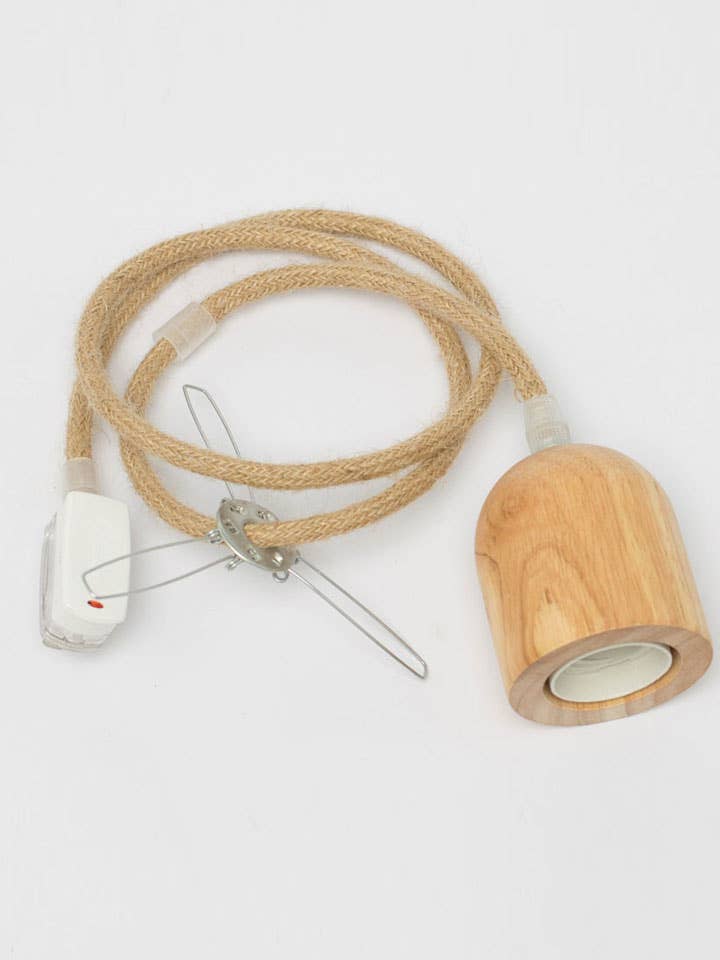 Juego de cables de madera natural y cuerda, enchufables o envolventes para venta al por mayor de Lanna Passa