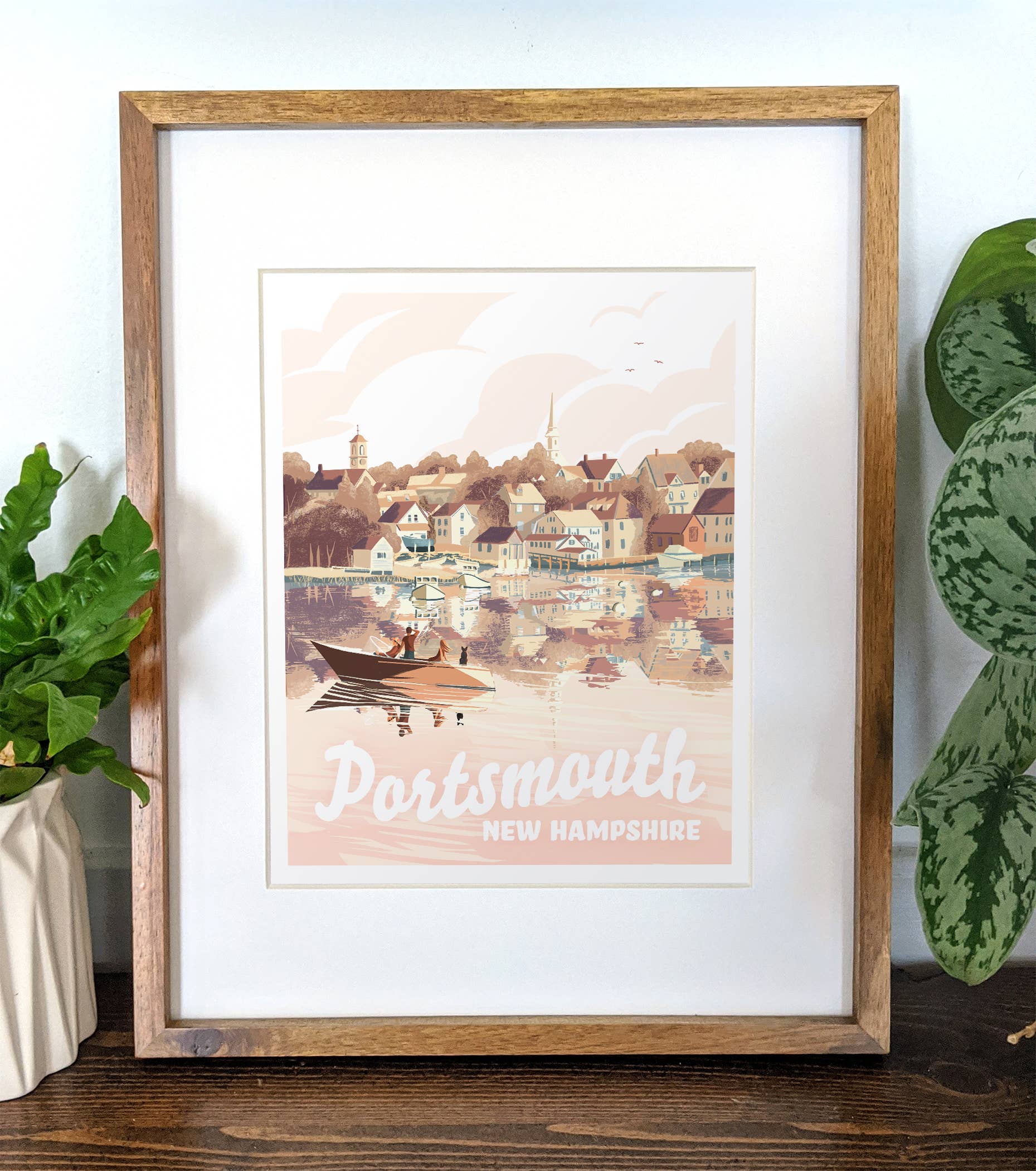 Kat Maus Haus Illustration - Wholesale Art Print - Portsmouth, New Hampshire Print0