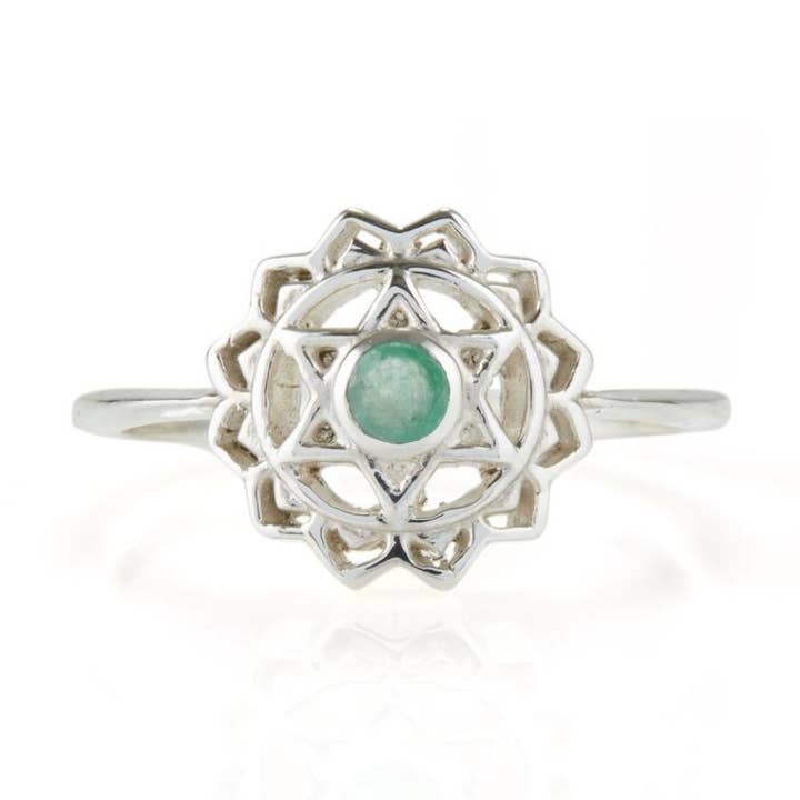 Heart Chakra Ring for wholesale by Charlotte's Web Jewellery