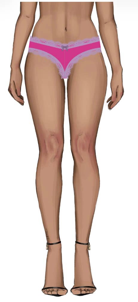 House of Desire – Engroshandel Undertøj - Dame – Vera Microfiber G-streng med blondetrimle44