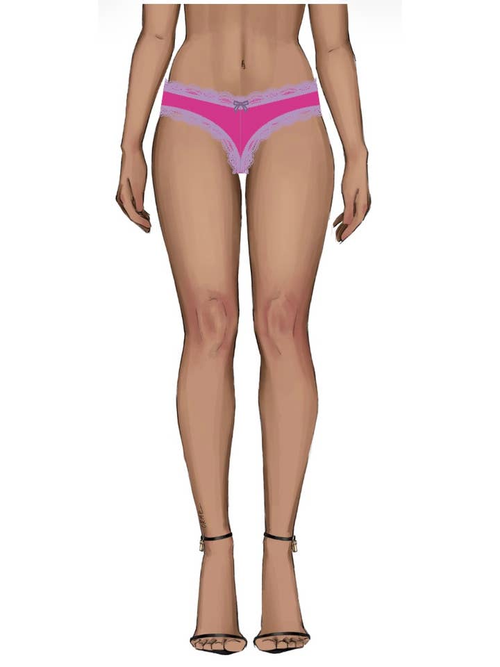 House of Desire - Wholesale Underwear - Women's - VERA MICRO & LACE TRIM G-STRING44