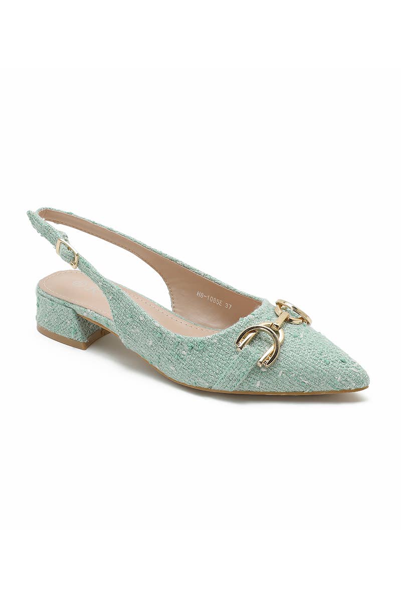 Joia Paris - Wholesale Low Heels - Women's - Modern low-heeled pump with textured finish H8-1085E8