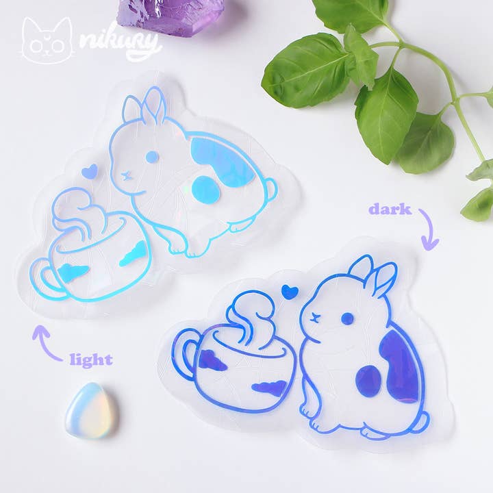 Sticker met zonnevanger van Tea Bunny voor wholesale door Nikury