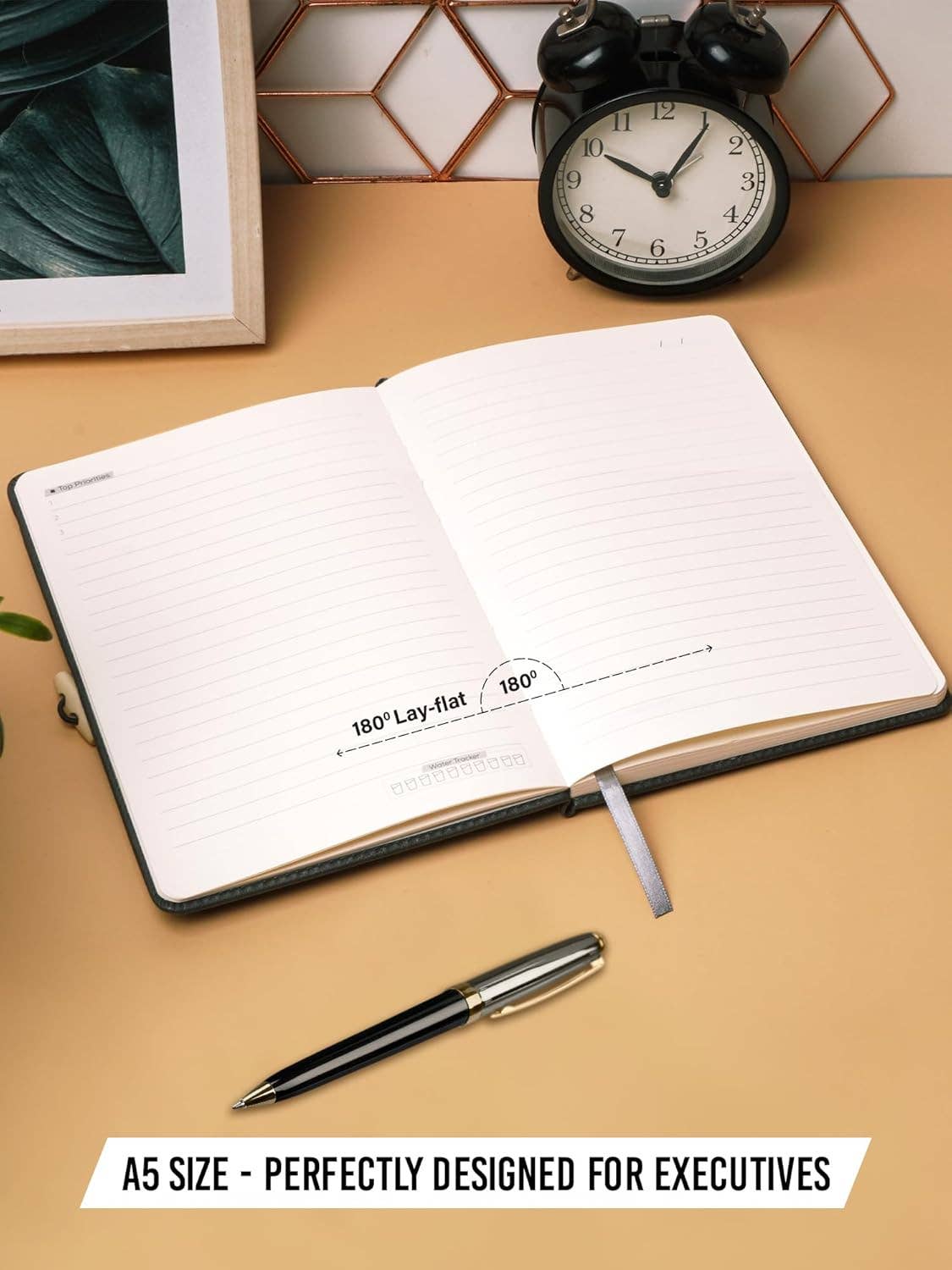 Doodle - Wholesale Notebook - A5 Executive PU Leather Notebook Hardbound - Blue4