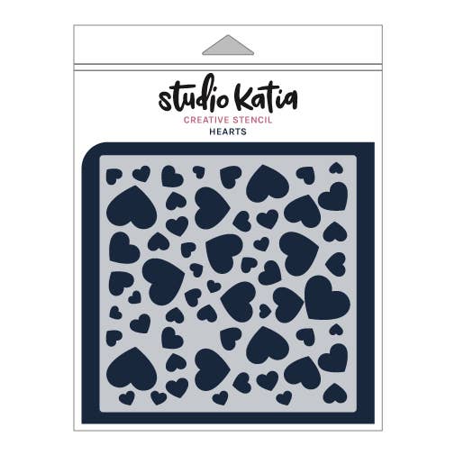 HJERTER STENCIL for engroshandel hos Studio Katia