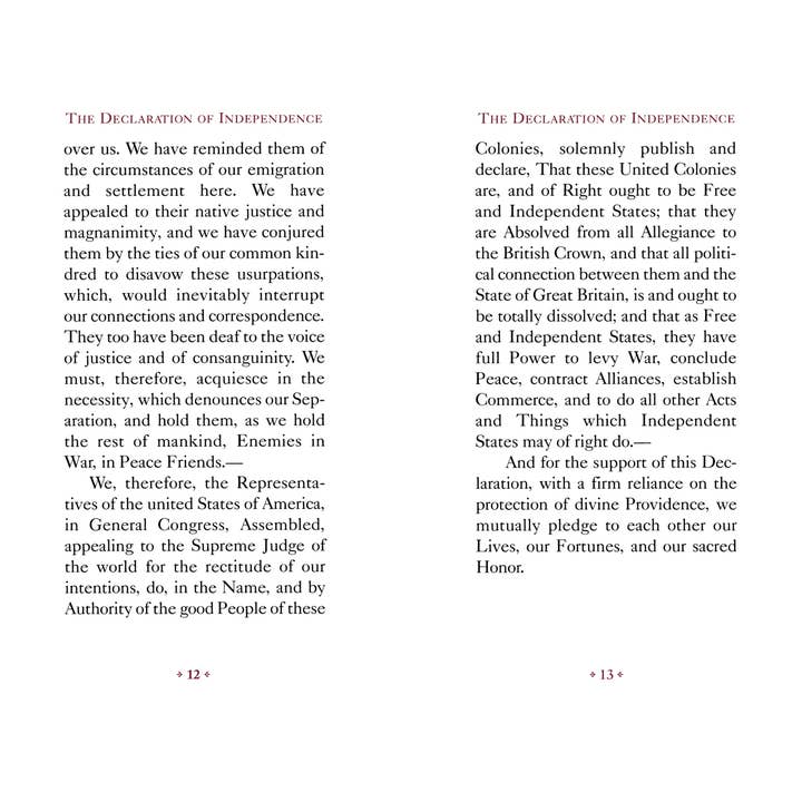 Applewood Books - Wholesale Book - Adult - The Declaration of Independence