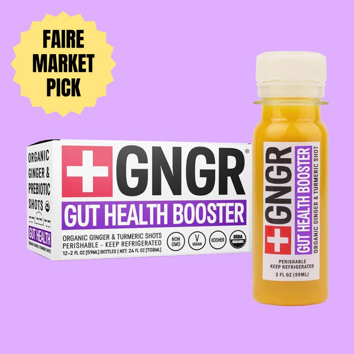 Gut Health Booster Shot: Apple Cider Vinegar Digestion Aid for wholesale by GNGR Labs
