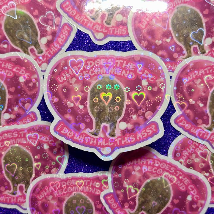 CDC Frog Holographic Vinyl Sticker for wholesale by Metalbox