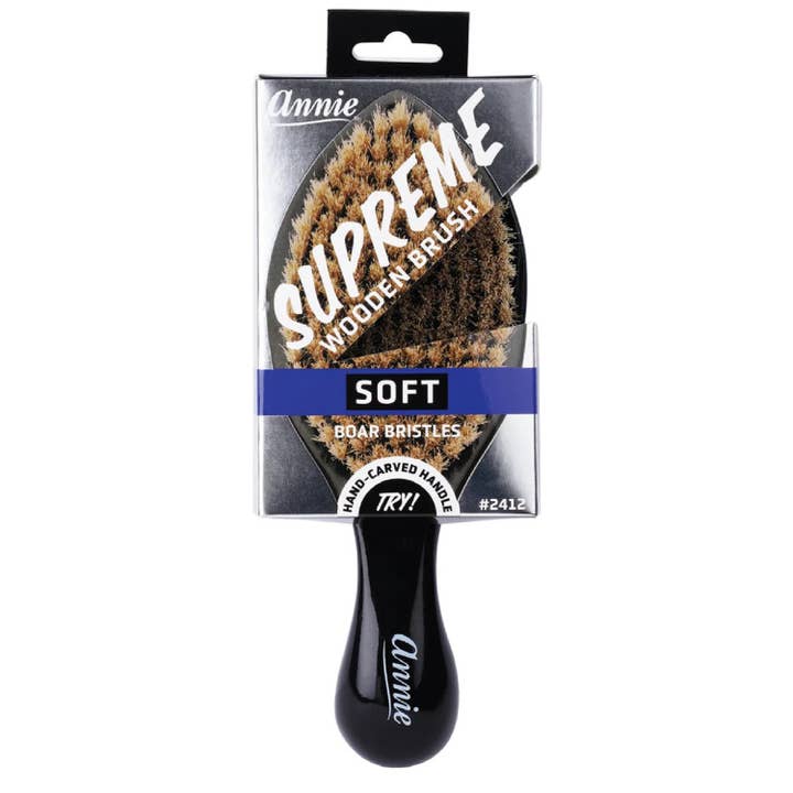 Annie Supreme Club Brush Soft Boar Bristles for wholesale by Annie International, Inc.