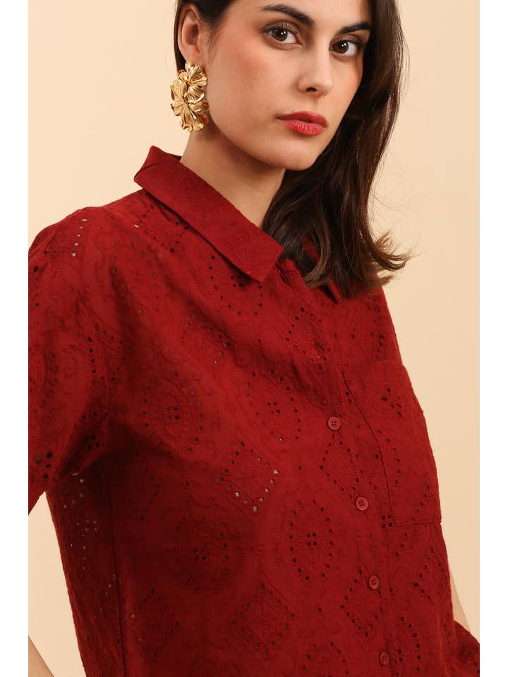 Daphnea - Wholesale Button Down Shirt - Women's - 5762 TOSCANE BLOUSE3