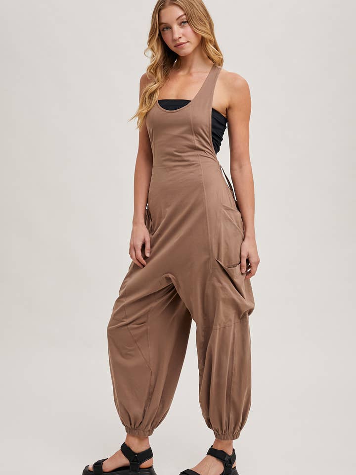 Bluivy - Wholesale Jumpsuit - Women's - RELAXED FIT BEGGY PANTS JUMPSUIT WITH POCKETS19