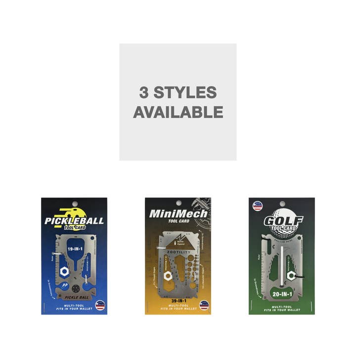 Zootility – wholesale Praktiskt verktyg – Golf 20-i-1 Kreditkort Multiverktyg