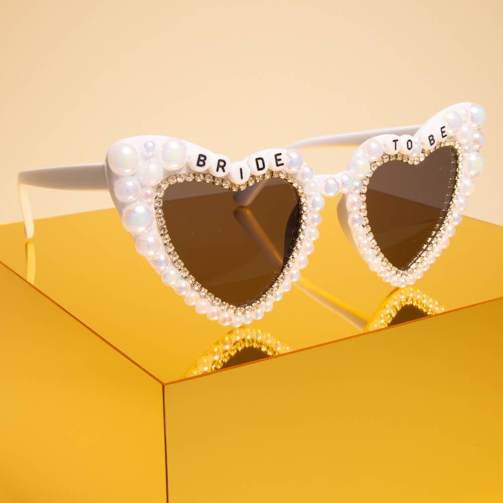 SP Sophia Collection - Wholesale Sunglasses - Women's - "Bride to Be" Beaded Fashion Glasses with Decorative Pearls2
